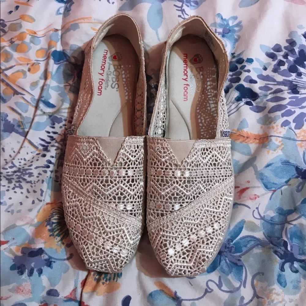 White Bobs Size 10
